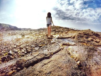Man standing on landscape