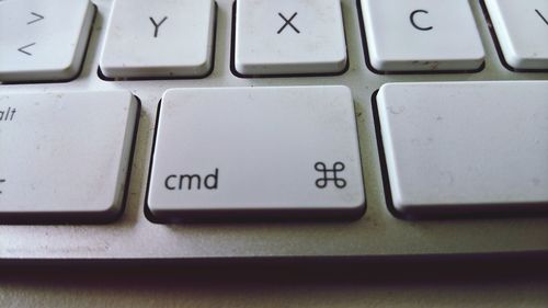 Close-up of computer keyboard