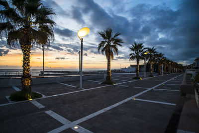 Seafront at sunset marina di cecina livorno tuscany italy