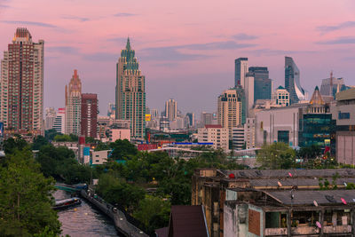 Modern buildings in city