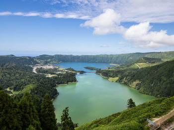 Scenic view of landscape against sky