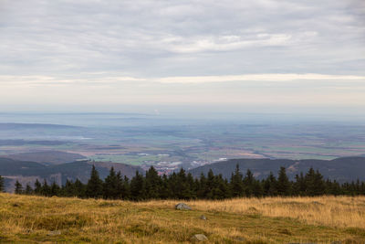 Scenic view of landscape against sky