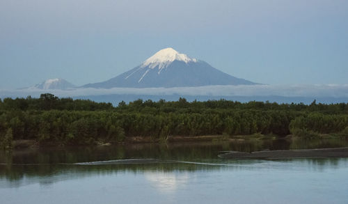 Scenic view of mountain against sky