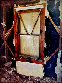 Old wooden door