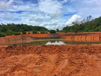 Scenic view of landscape against sky