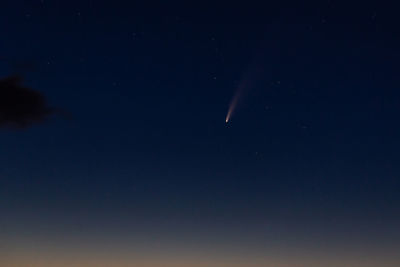 Low angle view of sky at night