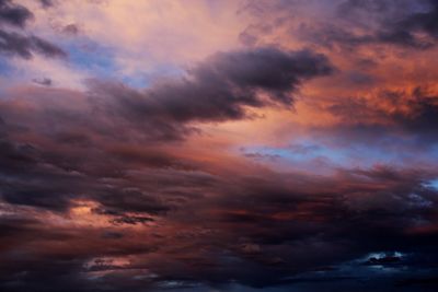 Low angle view of cloudy sky