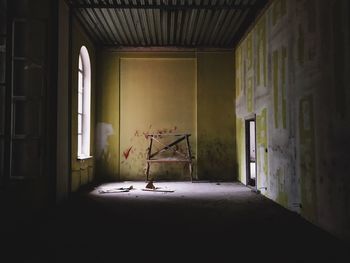 Interior of abandoned home