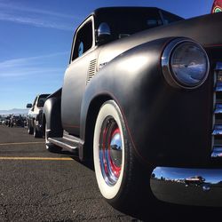 Close-up of vintage car