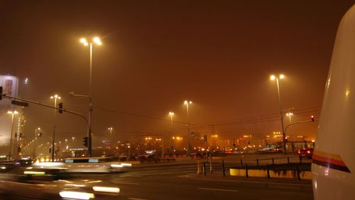 Street light at night