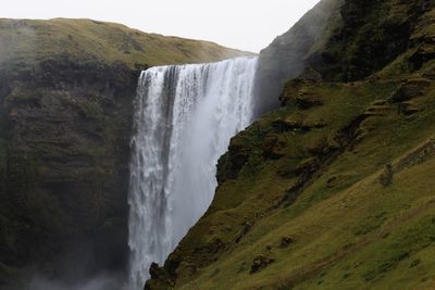 Scenic view of waterfall