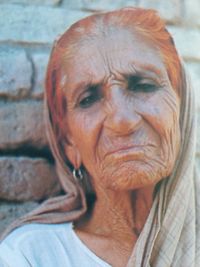 Close-up portrait of a woman