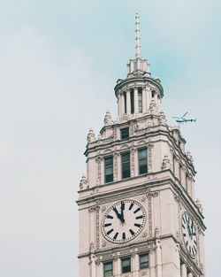 Low angle view of clock tower