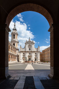 View of historic building against sky