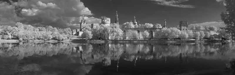 Reflection of built structures in water