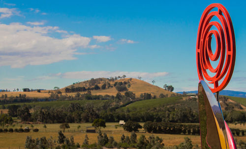 Scenic view of landscape against sky