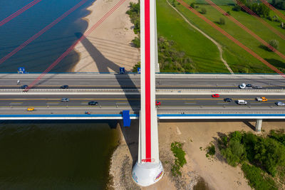 Fleher bridge and highway from a bird's eye view