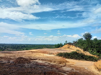 Scenic view of landscape against sky