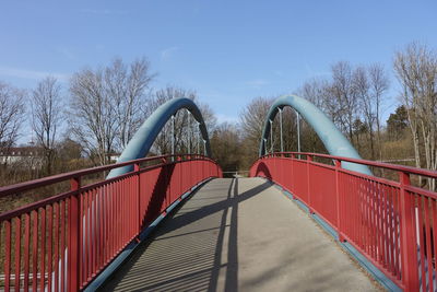 Low angle view of bridge against sky