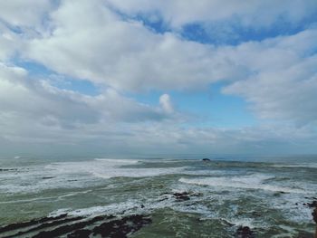 Scenic view of sea against sky
