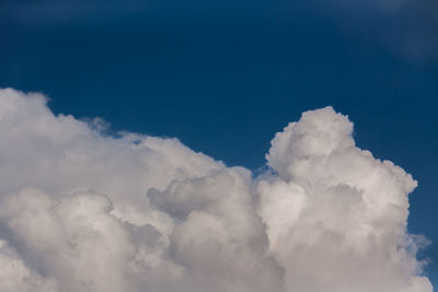 Low angle view of clouds in sky