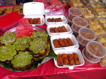 Variety of food