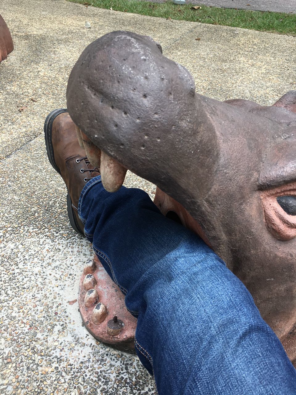 LOW SECTION OF MAN WEARING SHOES ON LAND