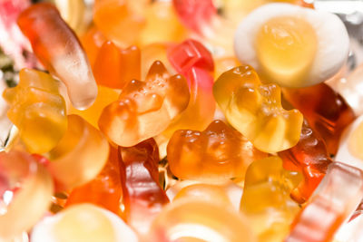 Full frame shot of gelatin candies