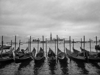 Boats in river