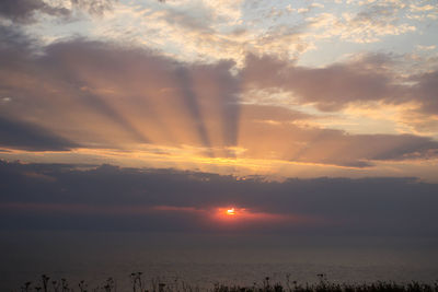 Scenic view of sky during sunset