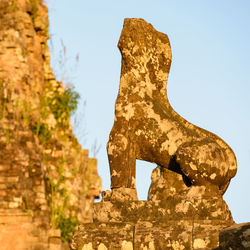 Low angle view of a statue