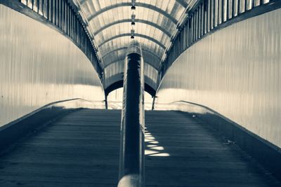 Empty covered bridge