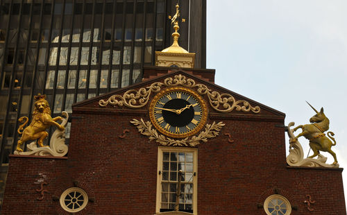 Low angle view of historical building