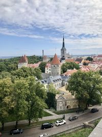 View of buildings in city