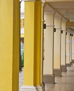 Empty corridor of building