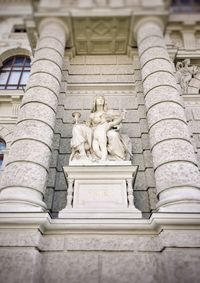 Low angle view of statue