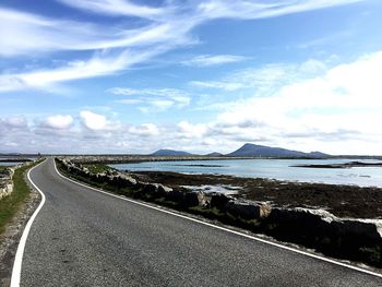 Road passing through landscape