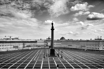 Palace square against sky