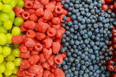 Full frame shot of fruits for sale at market