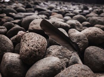 Full frame shot of pebbles