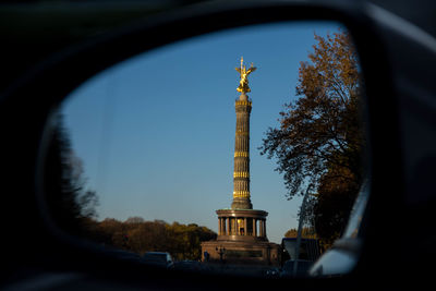 Statue in city