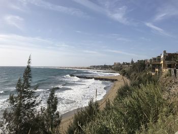 Scenic view of sea against sky