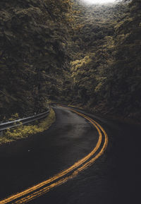 Road passing through mountains