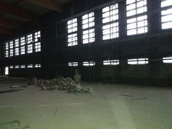 Interior of abandoned building