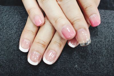 Close-up of woman hands