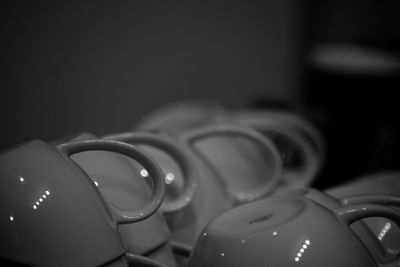 Close-up of eyeglasses on table