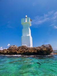 El farito lighthouse on isla mujeres near cancun, mexico