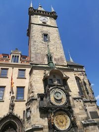 Low angle view of clock tower