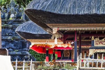 Close-up of temple