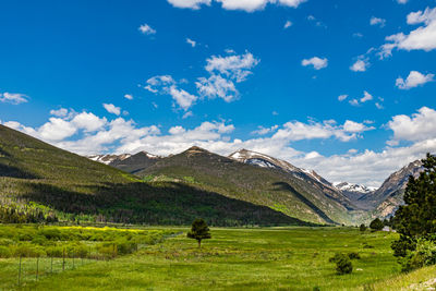 Scenic view of landscape against sky